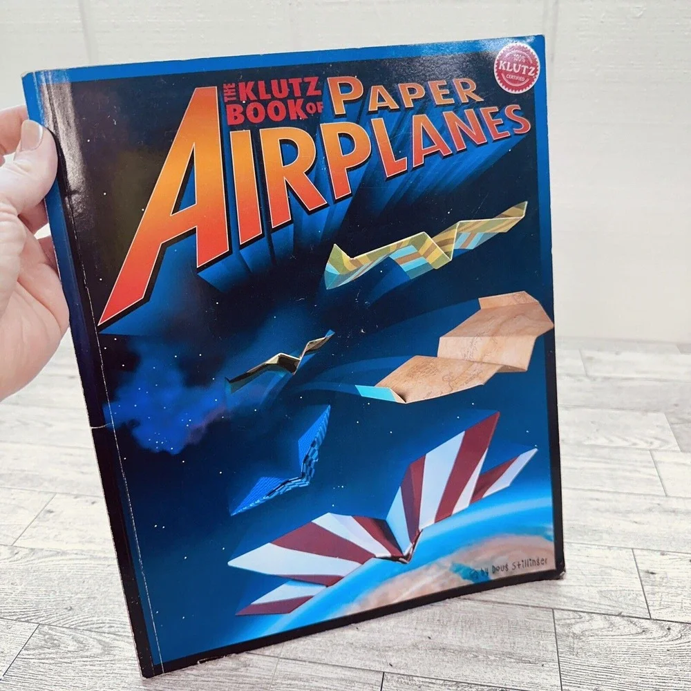Klutz Book Of Paper Airplanes Doug Stillinger Vtg 2004 Softcover Activity‎ Book